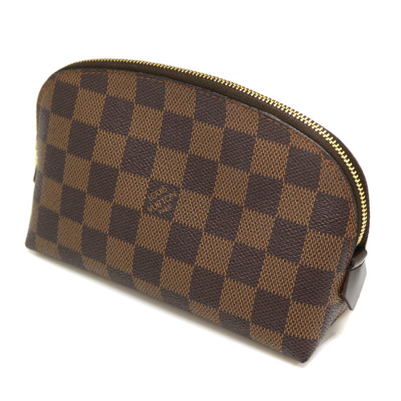 Louis Vuitton Canvas Pouch Cosmetic Brown Damier Ebene LV - Picture 1 of 6